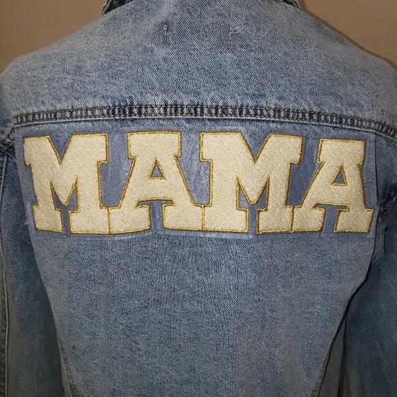 NWT "MAMA" Jean Jacket - Picture 9 of 9